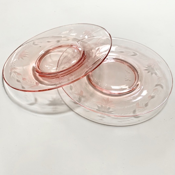 Set of 2 Pink Desert Plates - Picture 1 of 6